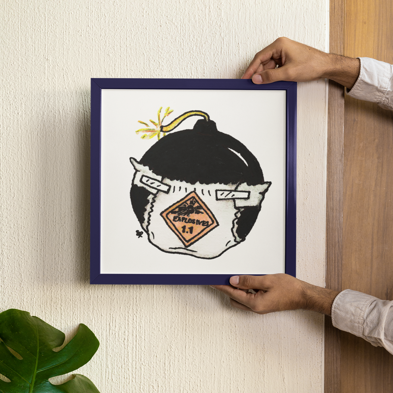 Print ("8 x 8") - "Explosive Hazard"