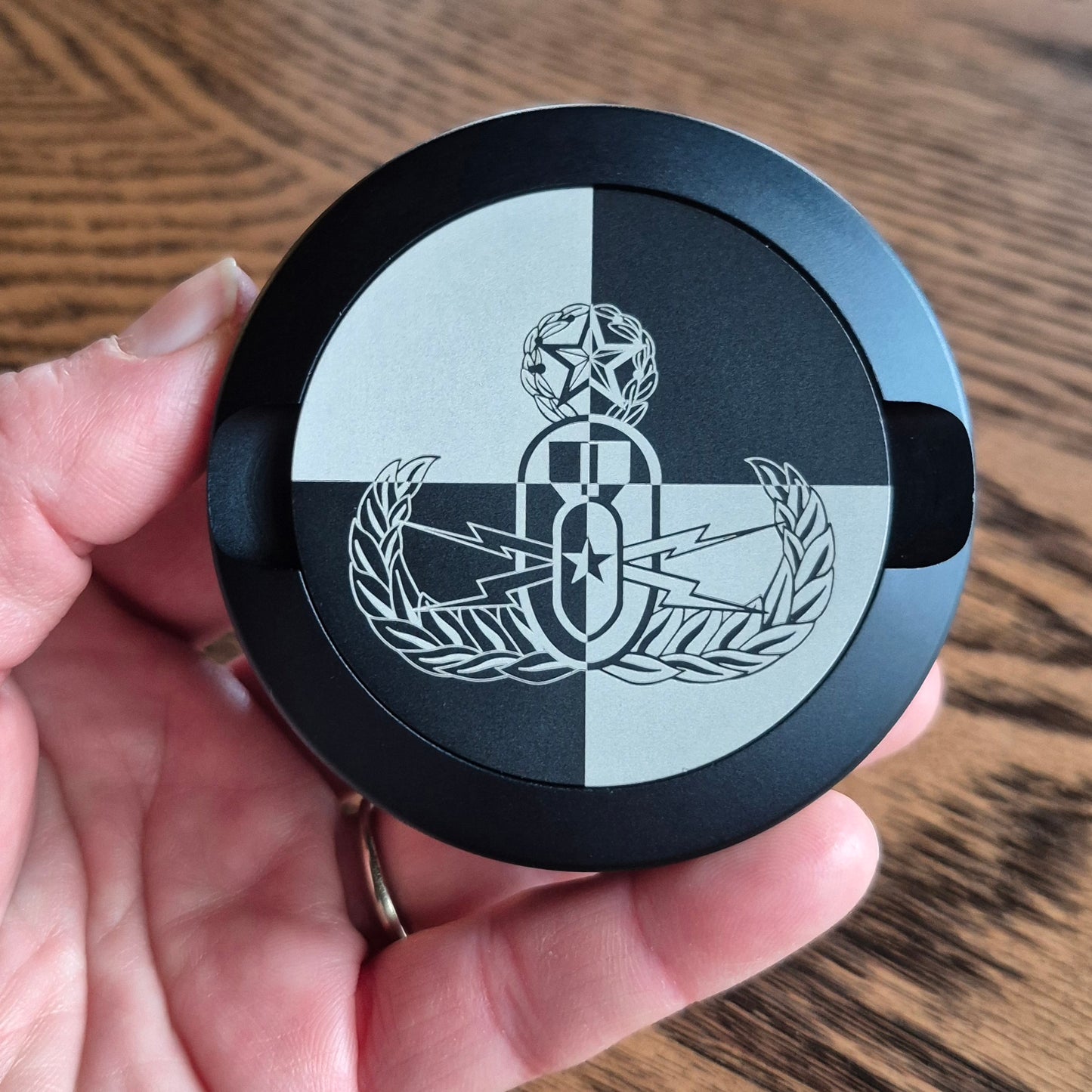 Smokeless Nicotine Container - "Master Badge"