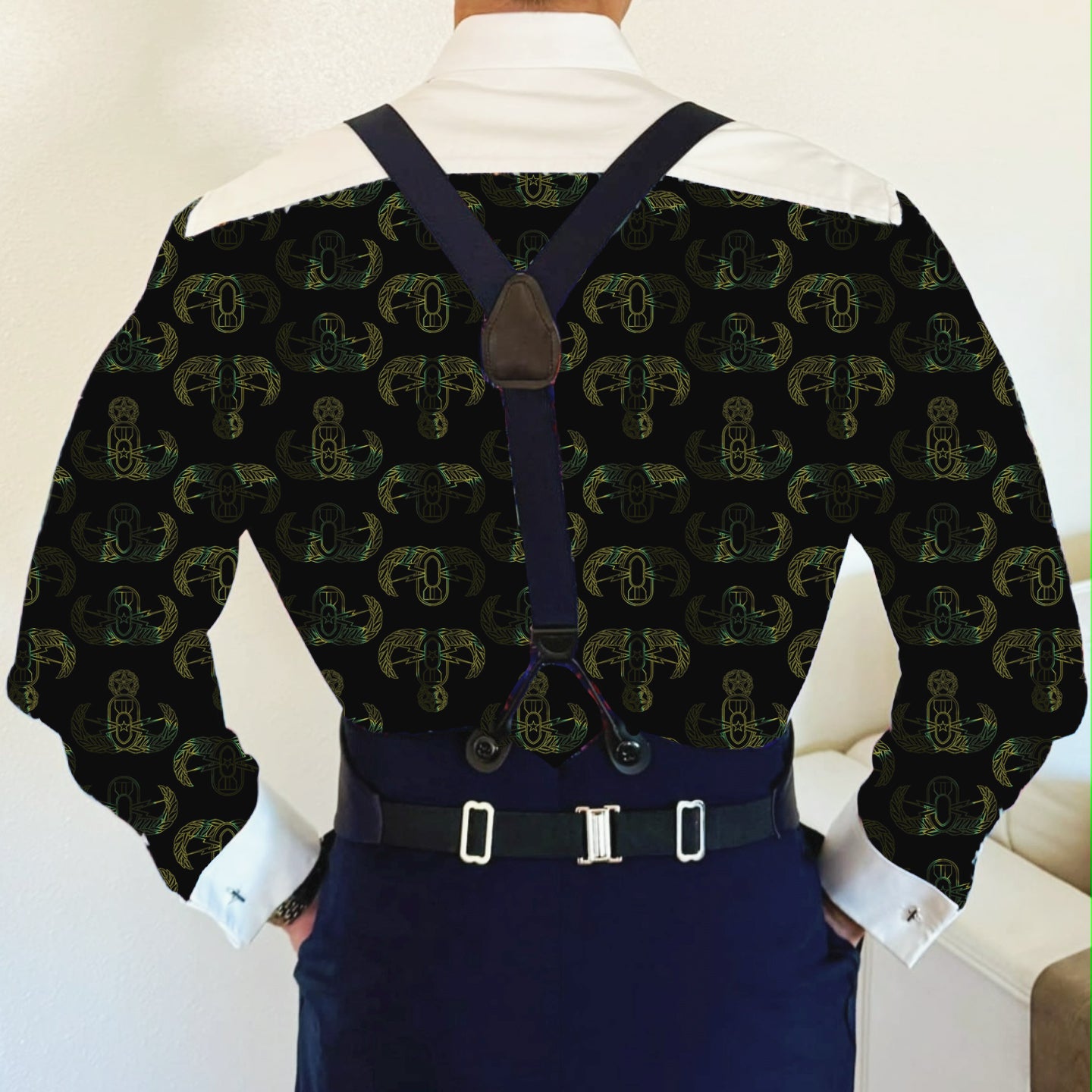 CUSTOM ORDER - Mess Dress Shirt (Men's) - "EOD Badge Rows" (War Paint)