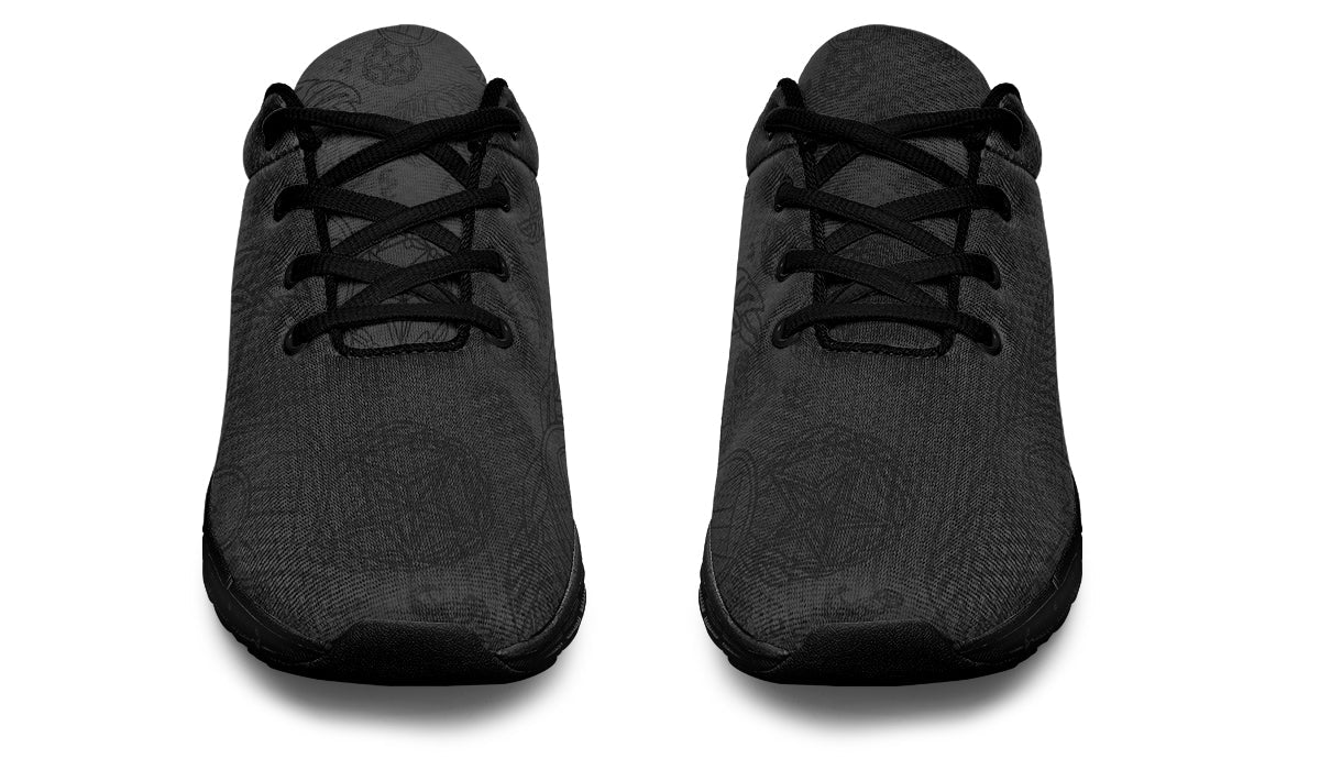 Sneakers - "EOD Mixed Badges" (Black on Grey) Size 6.5W