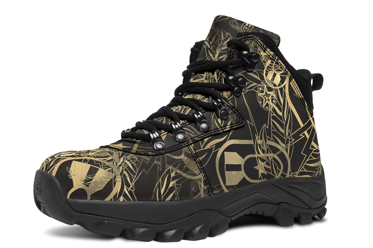 Outdoor Boots - "It's 5 o'clock Somewhere" (Tan) Size 11M