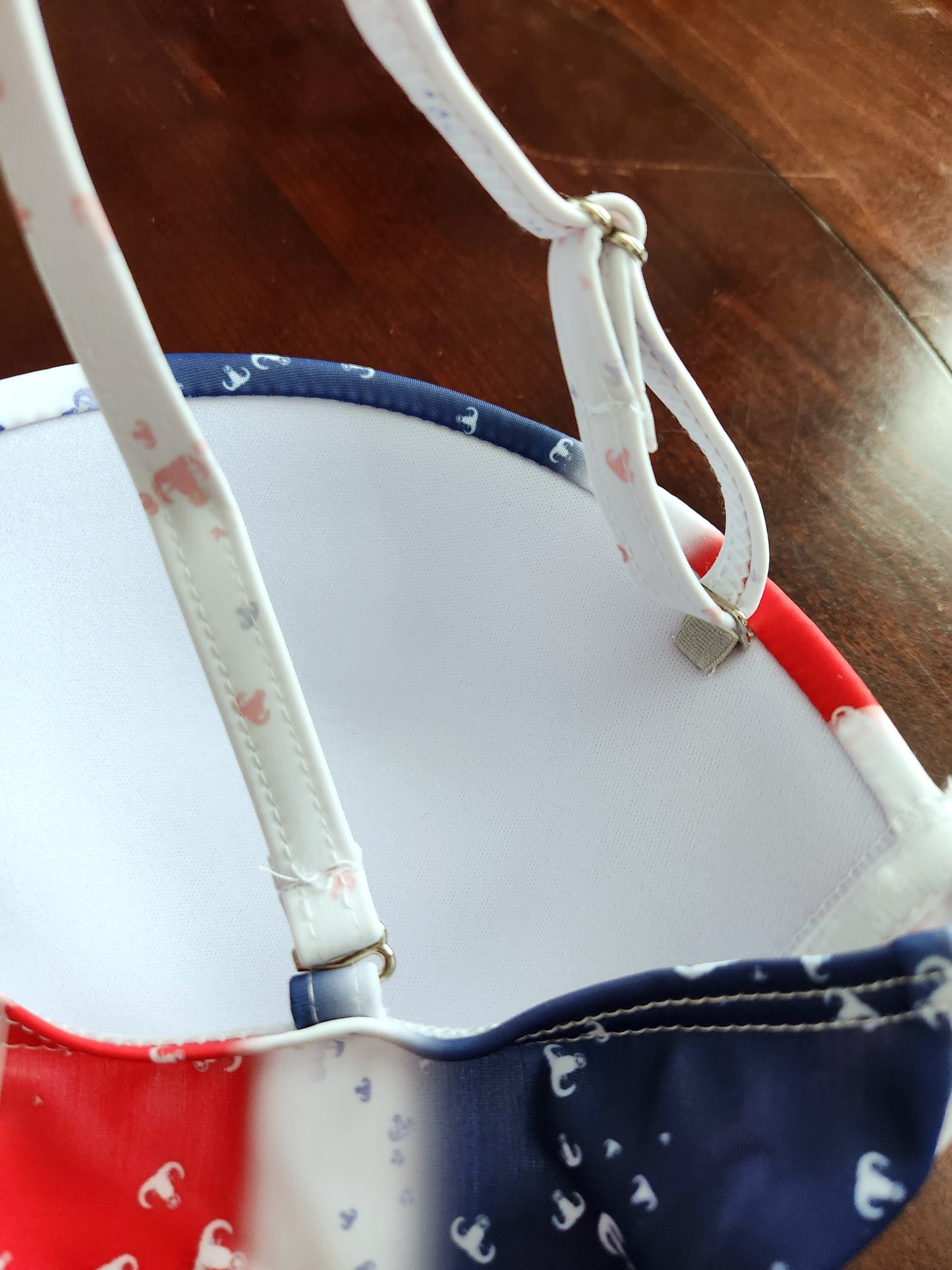 Women's Retro Two-Piece - "EOD Confetti & Stripes" (Red, White, & Blue)