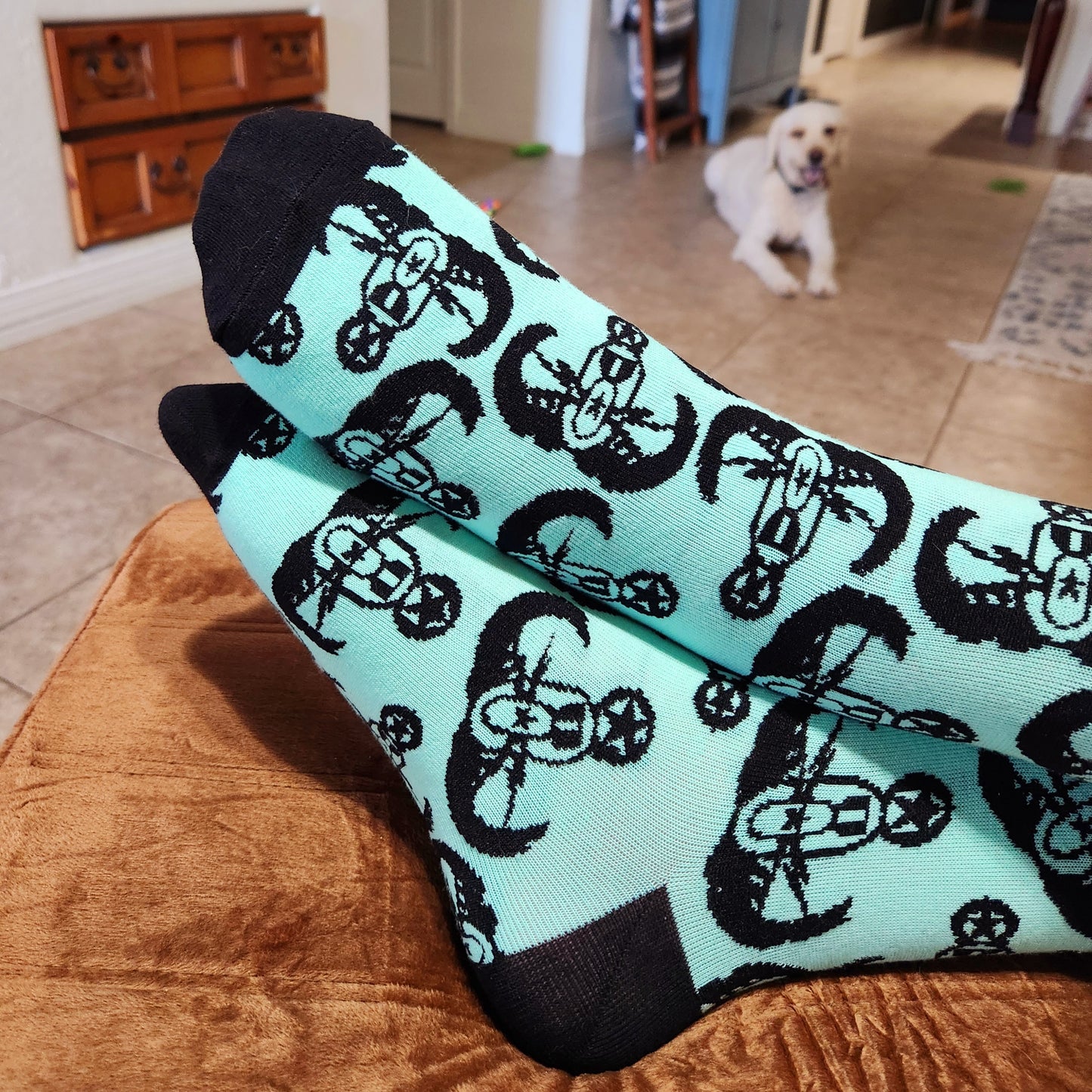 Socks - "Minty Crabs"