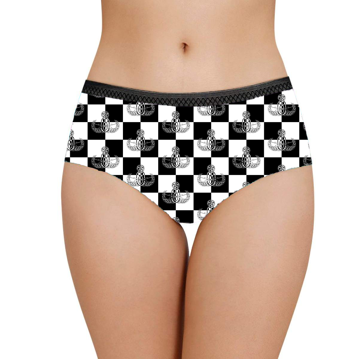 Women's Briefs - "EOD Checkered Flag"
