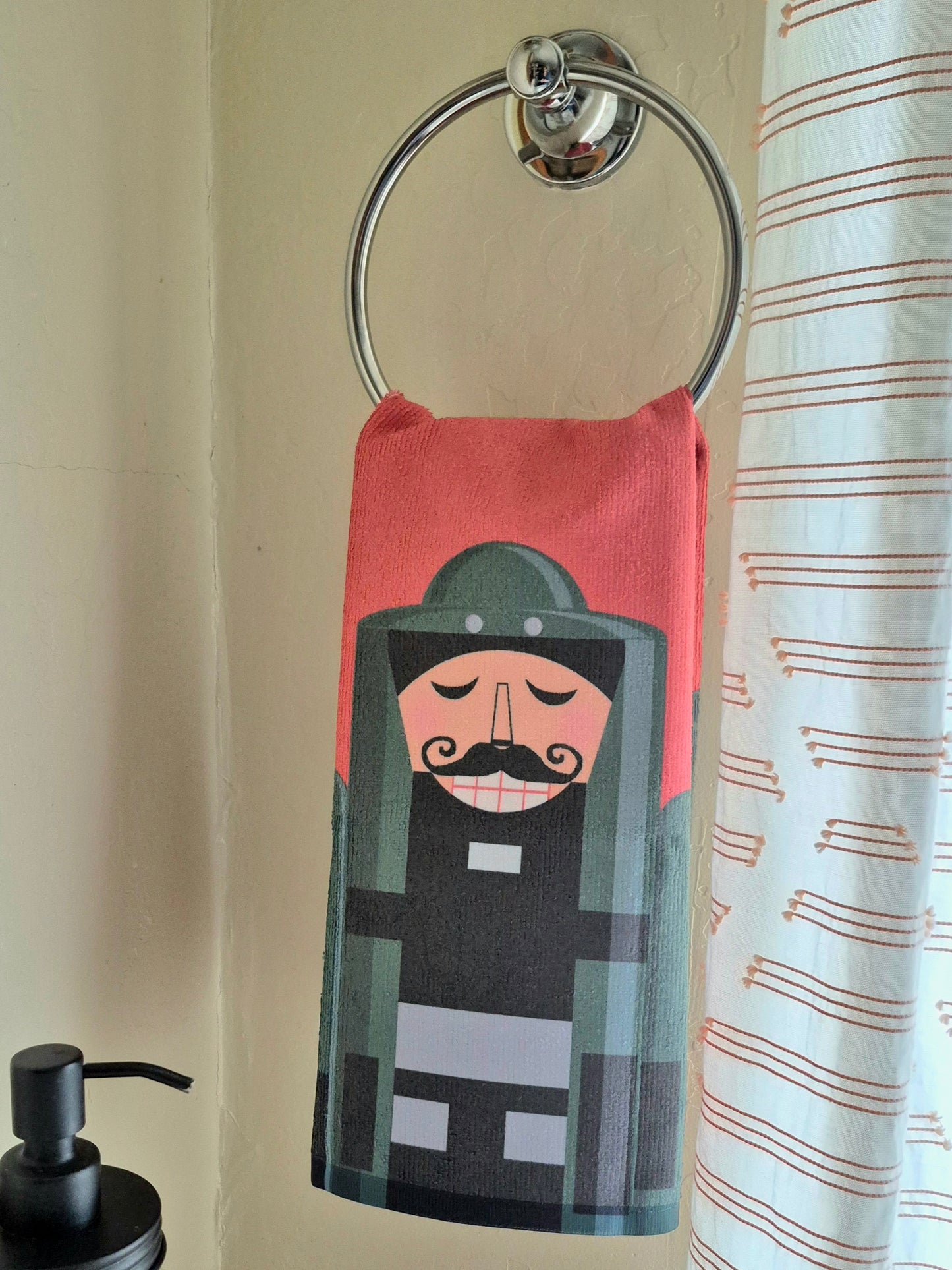 Hand Towel - "Bomb Suit Nutcracker"