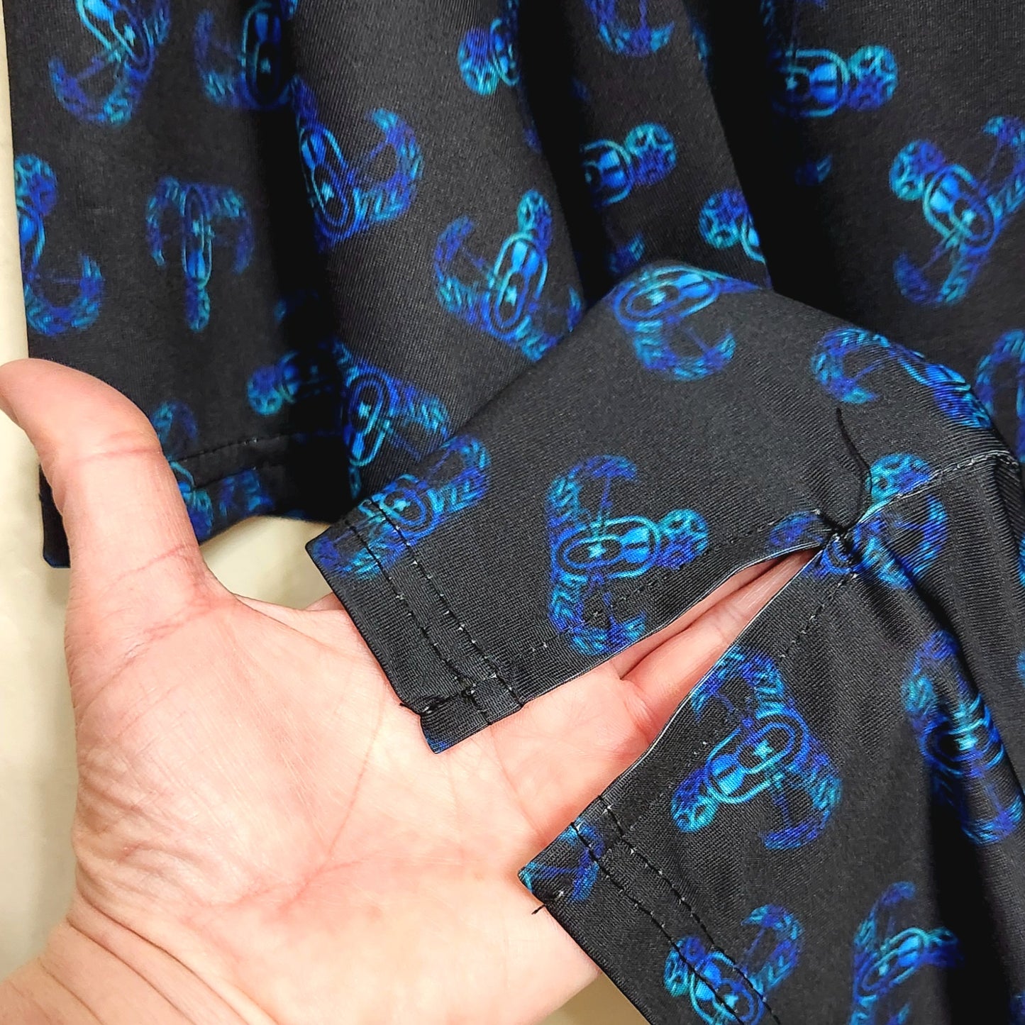 Print On Demand - Polo Shirt - "Metallic EOD Badges" (Blue)