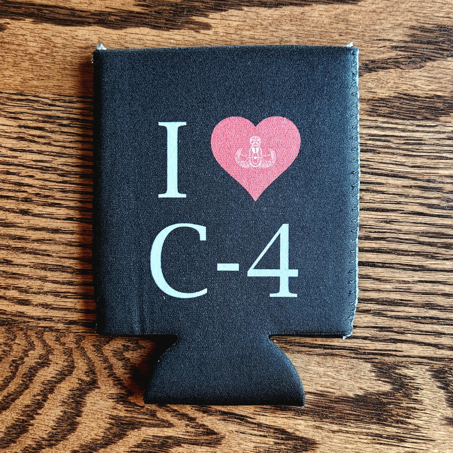 Print On Demand - Can Cooler - "I Heart C-4"