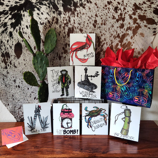 Framed Art Prints Gift Set - "EOD Dad Jokes"