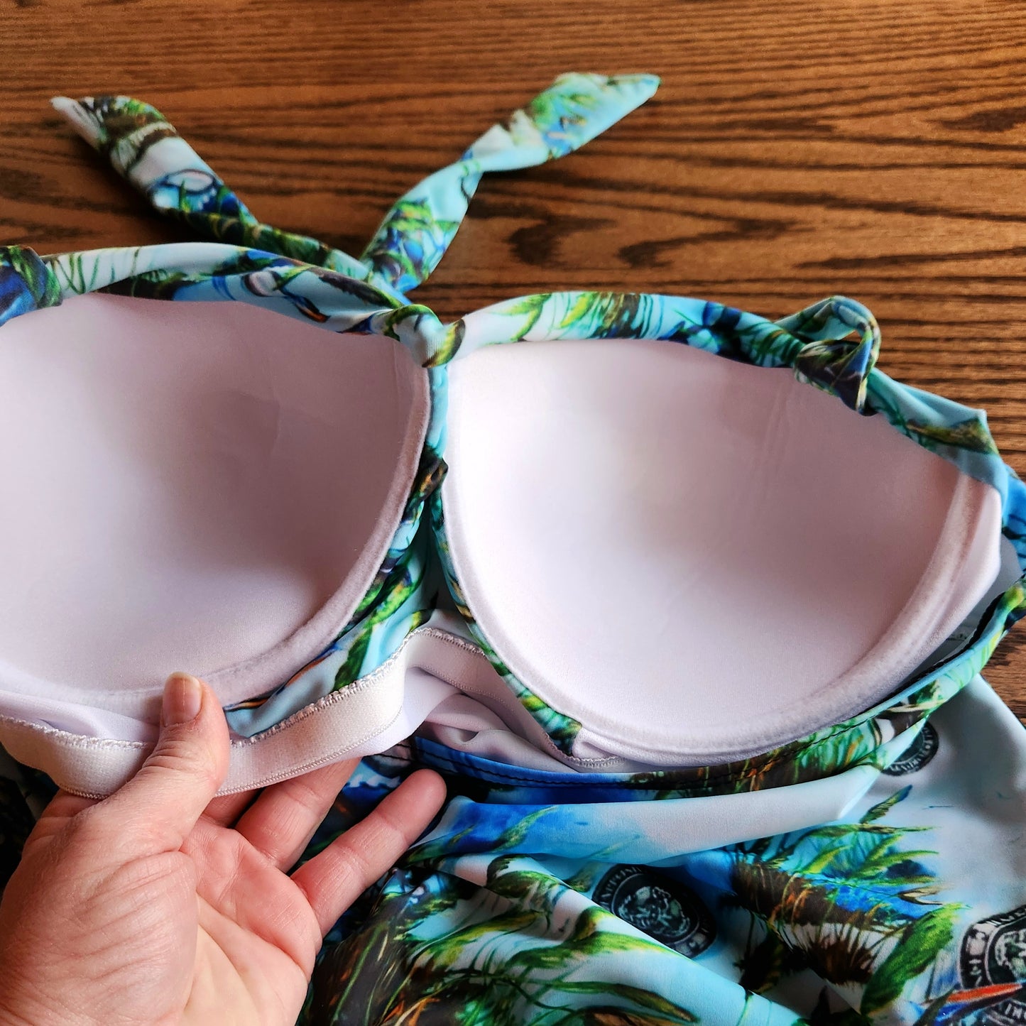 Women's Retro Halter One-Piece - "Crab Island Treasure"