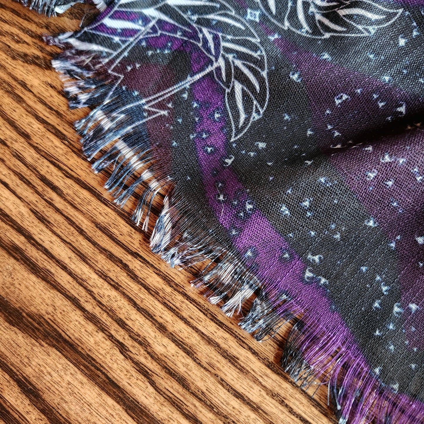Pashmina Scarf - "Mid Century Modern EOD" (Plum)