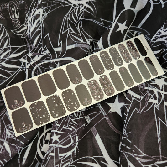 Nail Art Strips - "EOD Black Out"