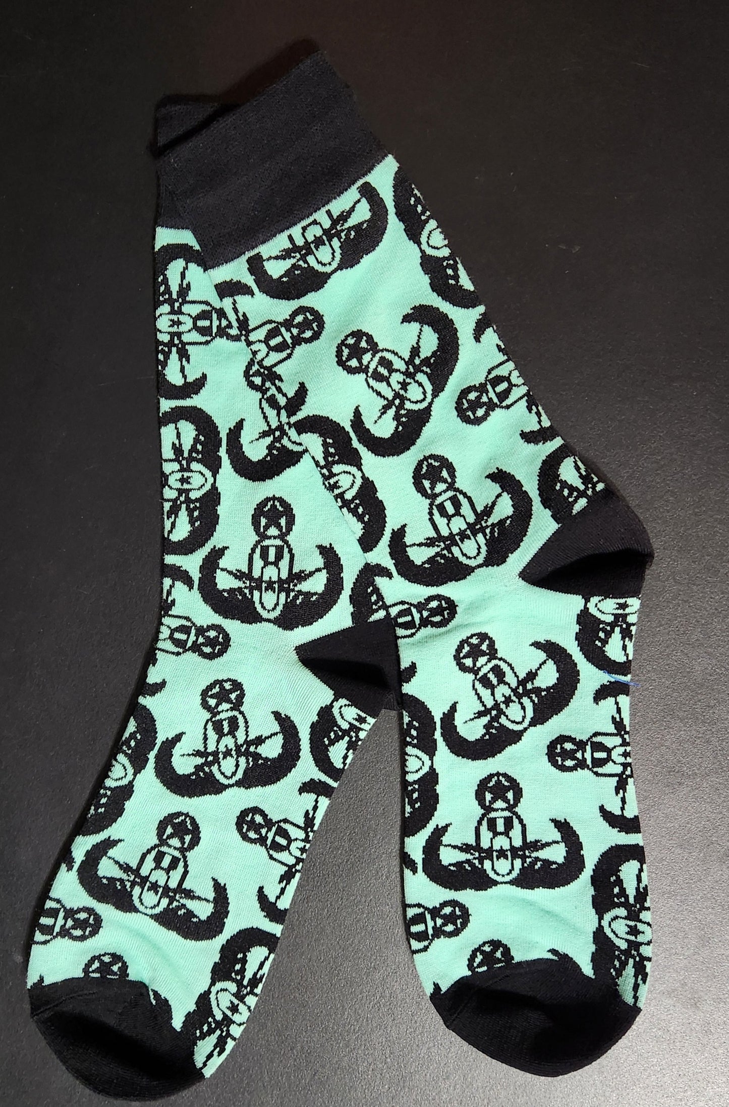 Socks - "Minty Crabs"