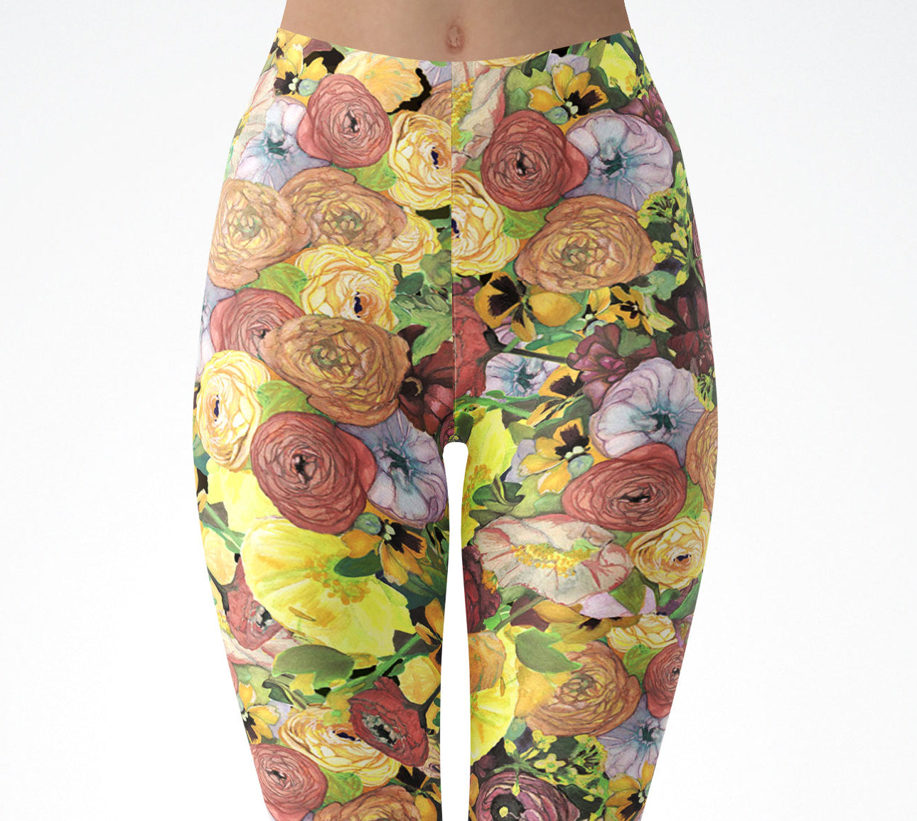 Leggings - "Spring Poppy"