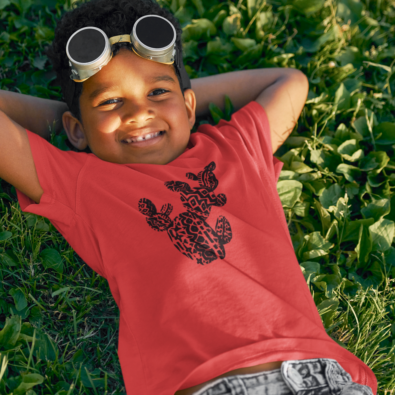 T-Shirt (Youth) - "Aztec Prickly Pear"