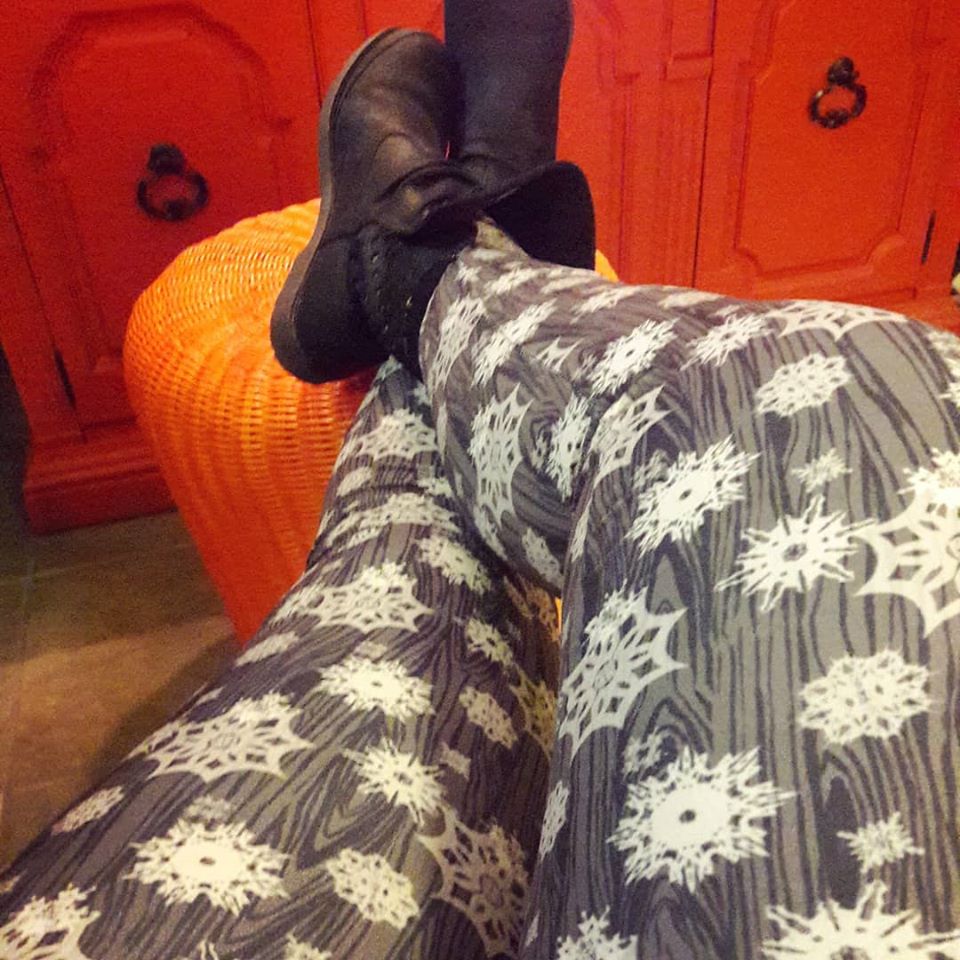 Grey Winter Leggings with POCKETS