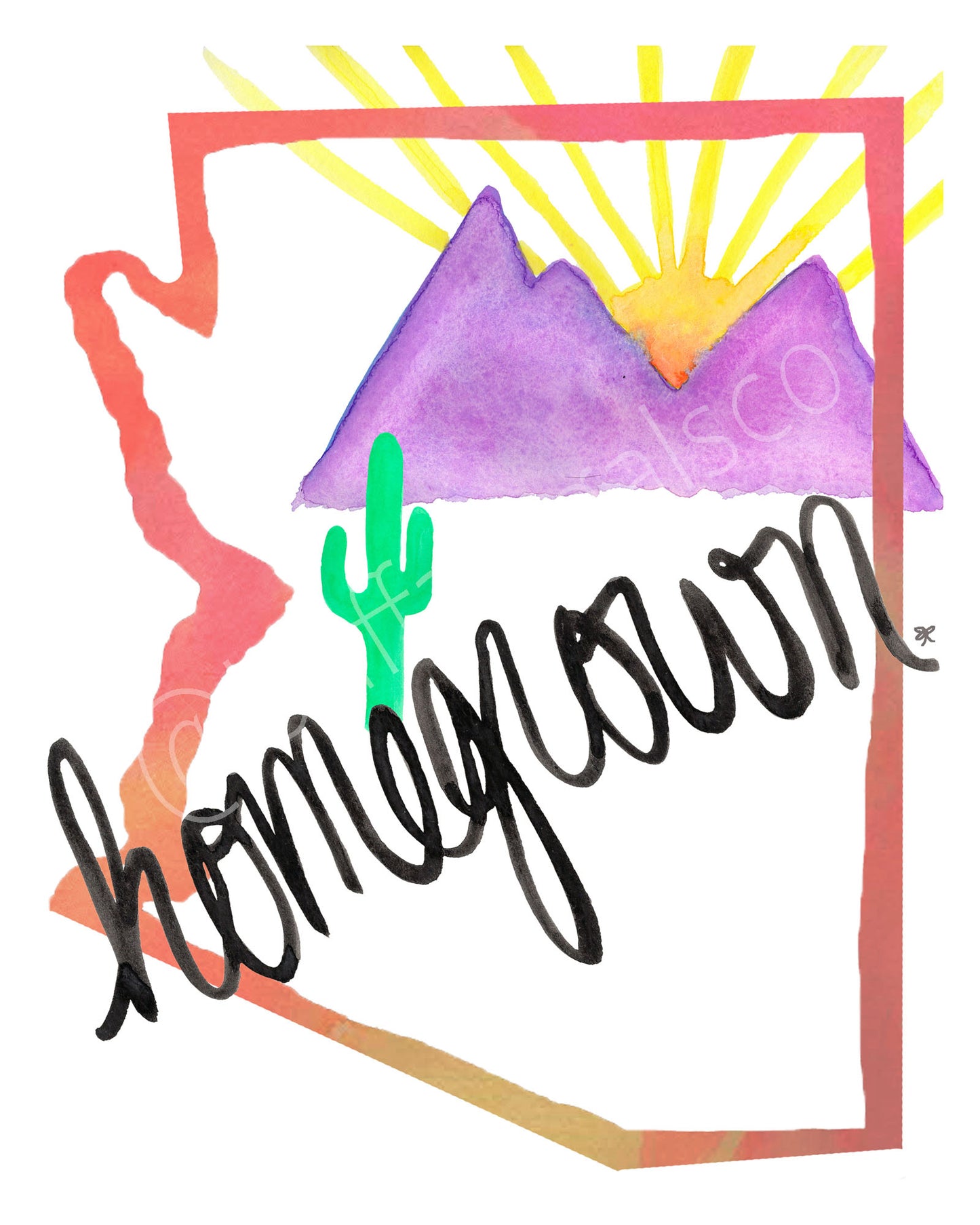 Arizona Homegrown (Pink) Print