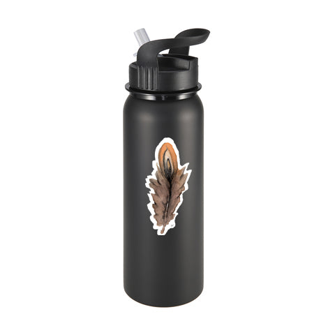 Brown Feather Vinyl Sticker/Decal