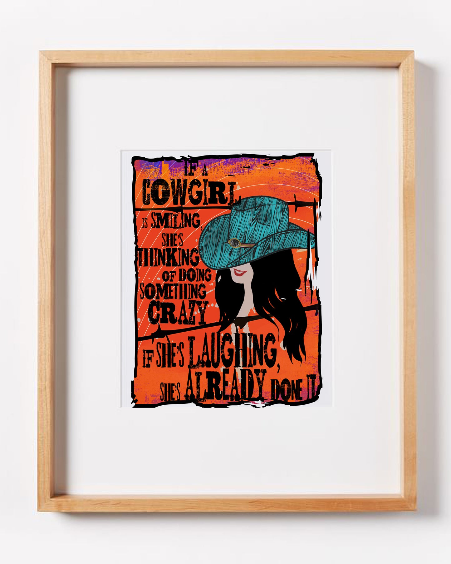 Cowgirl Smile Print