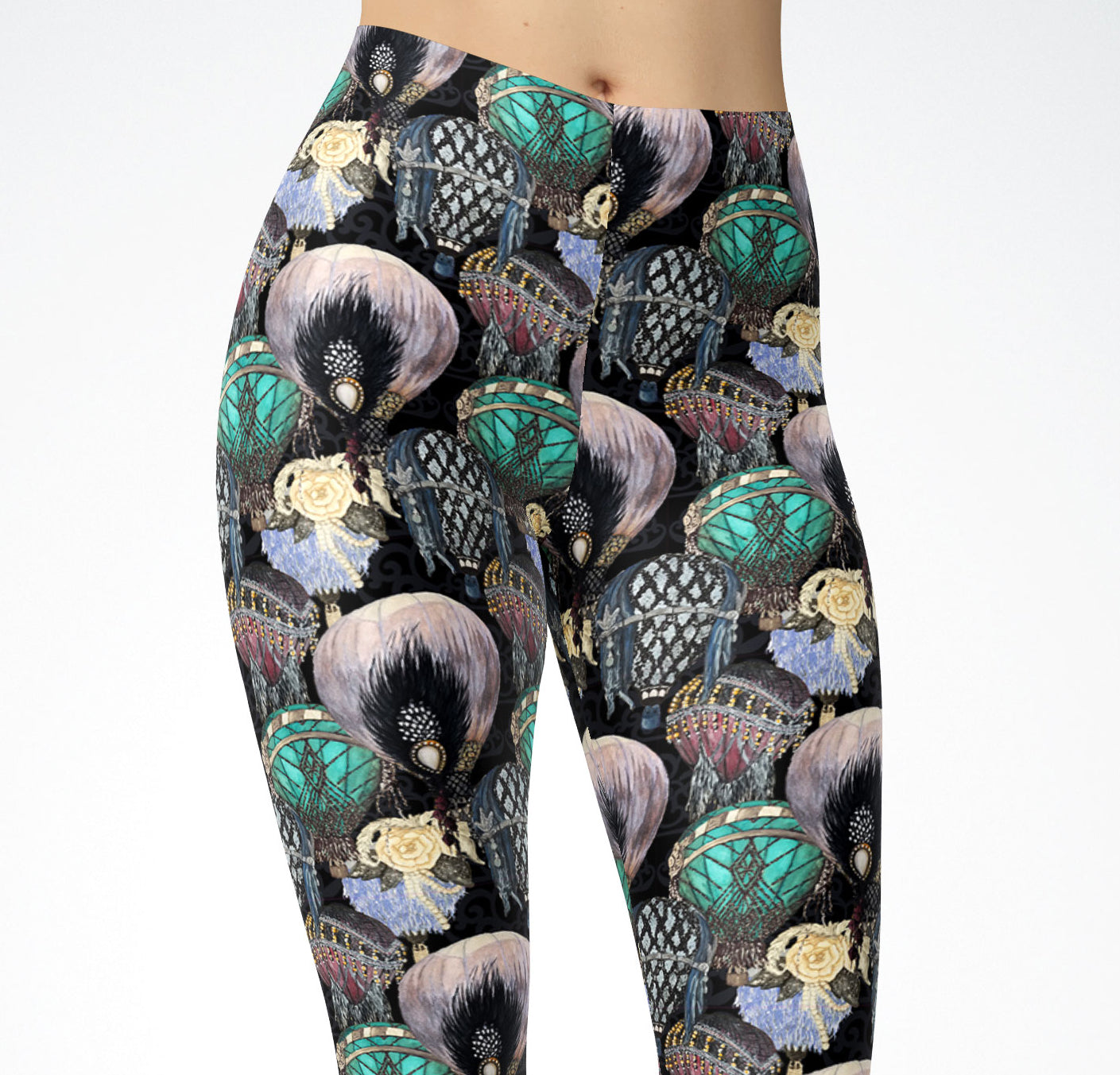 Leggings - "Great Gatsby Hot Air Balloons"