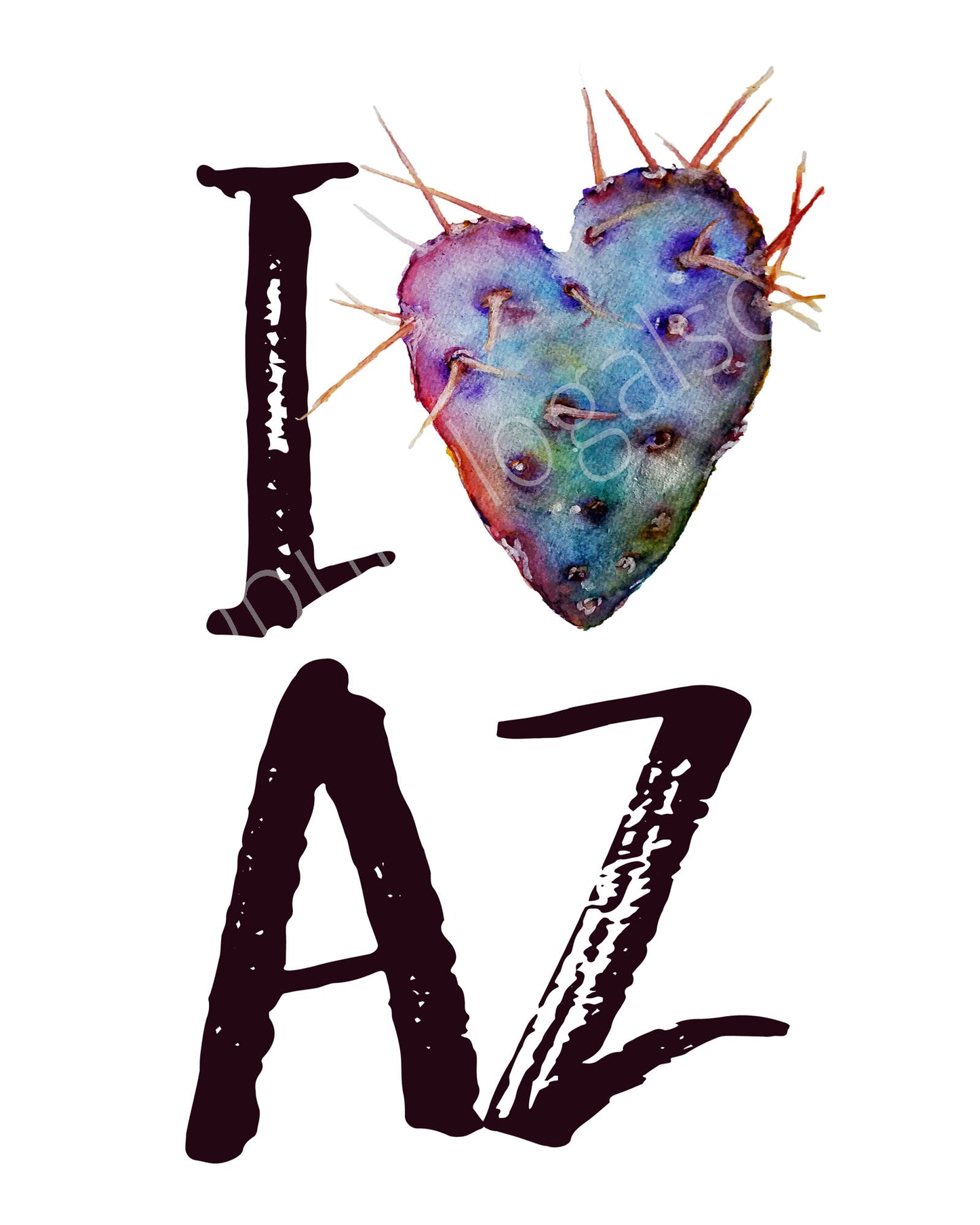 I Heart AZ Print