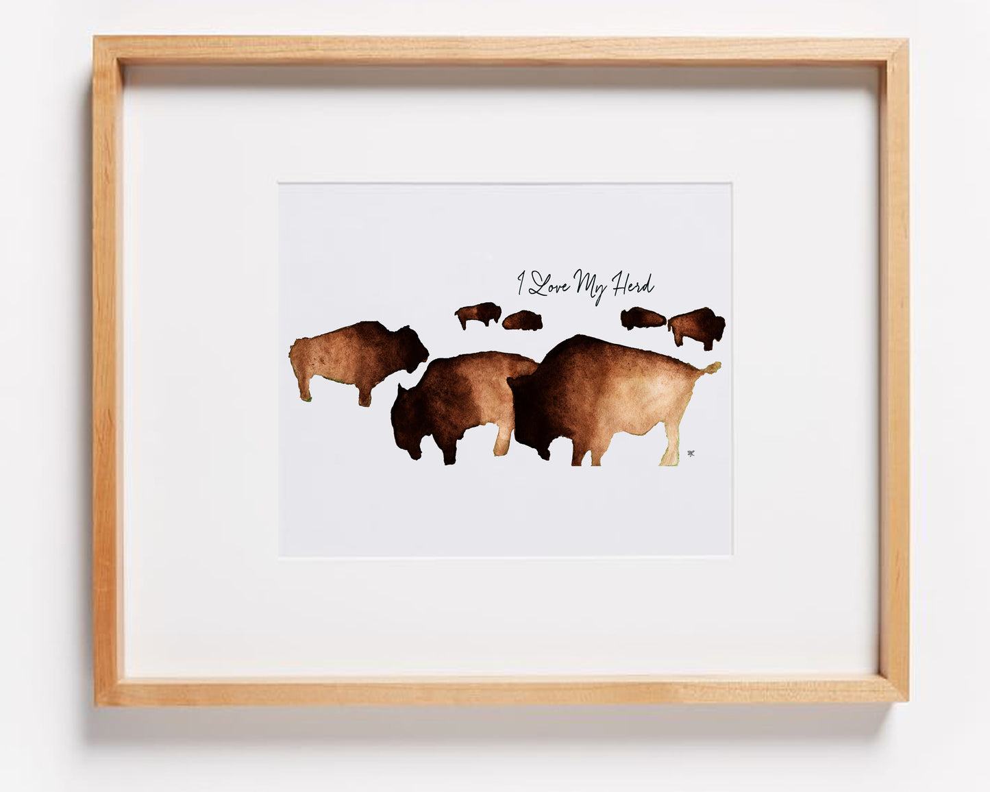 I Love My Herd Print