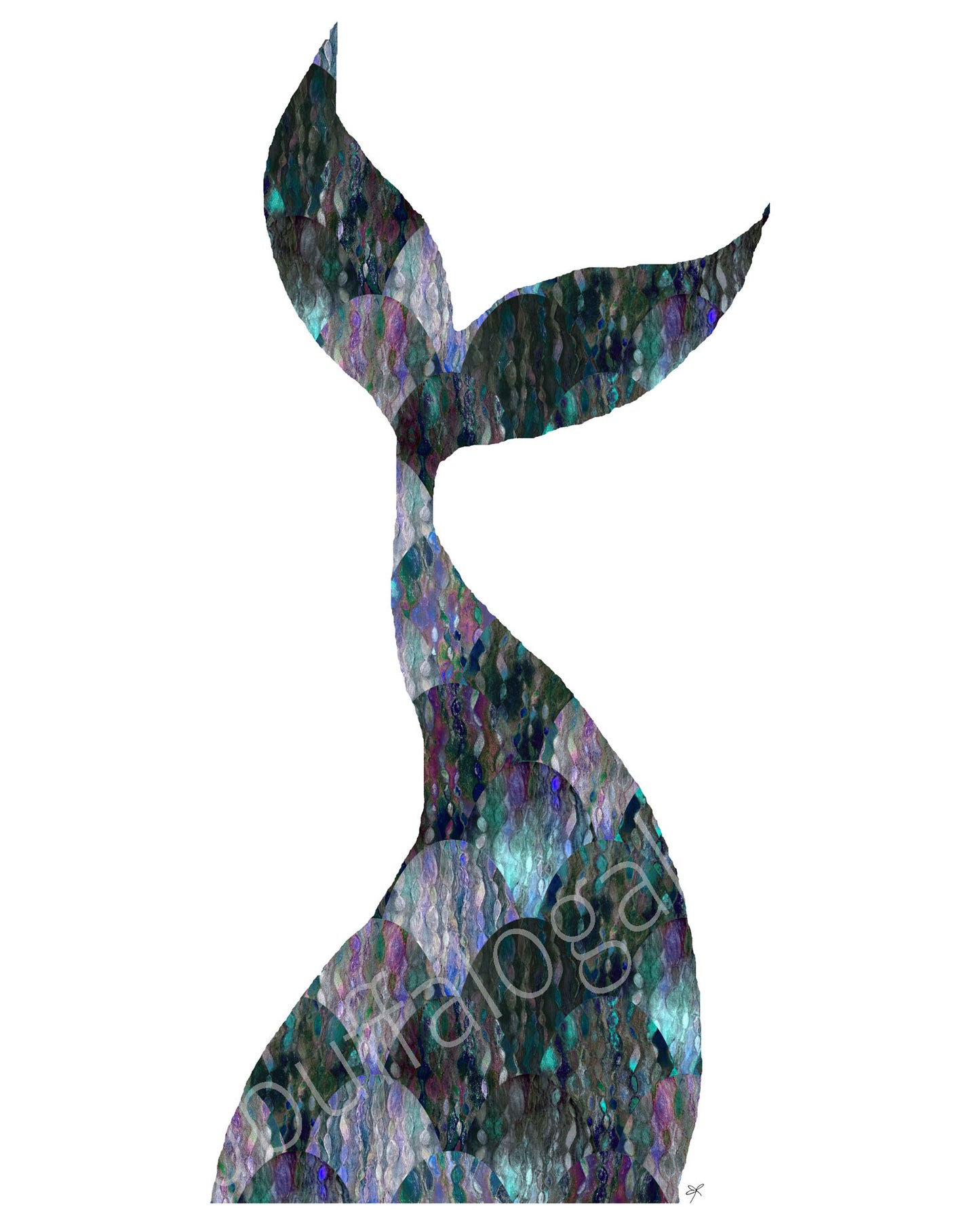 Mer-Gal Tail Print