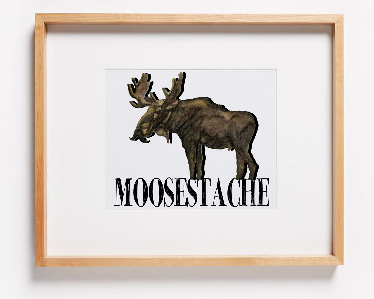 Moosestache Print