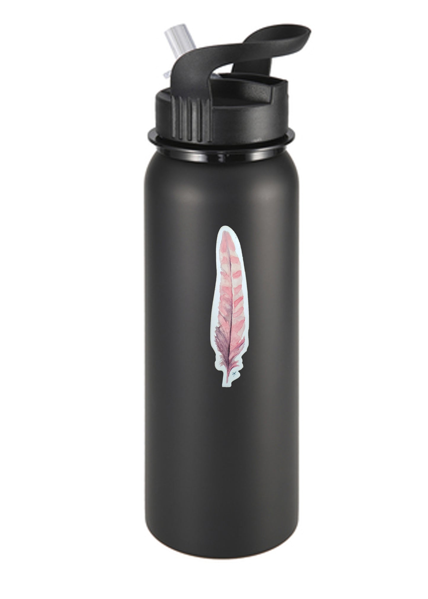 Pink Feather Vinyl Sticker/Decal