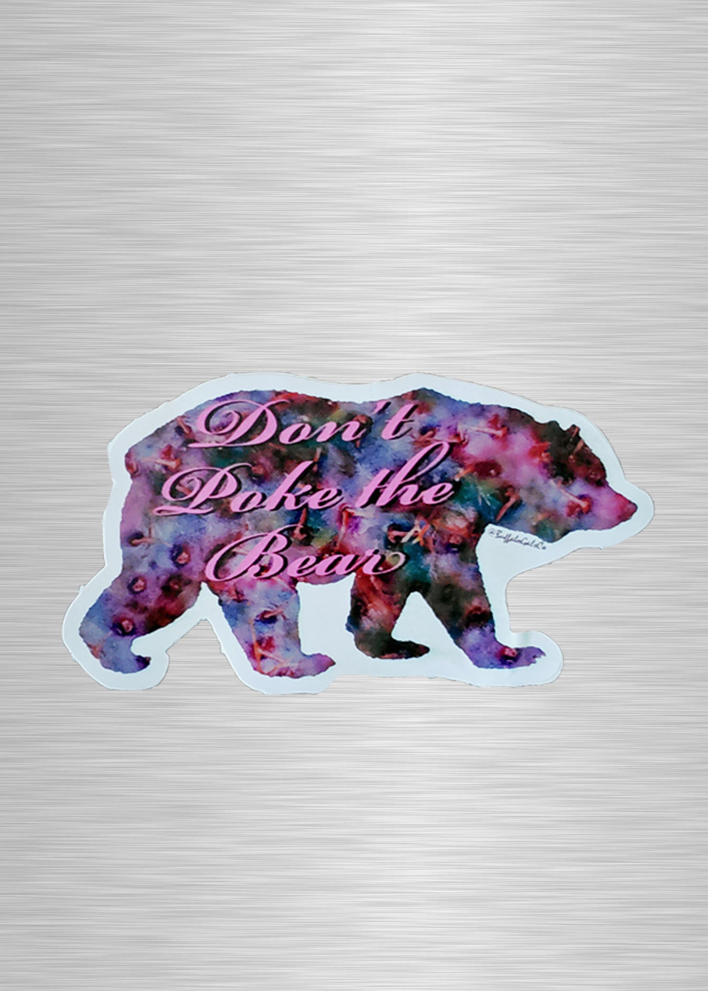 Prickly Bear Vinyl Sticker/Decal