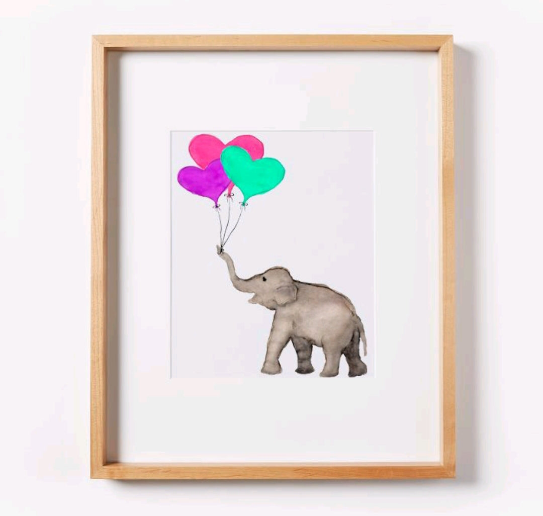 Pure Joy with Mint Balloon Bouquet Print