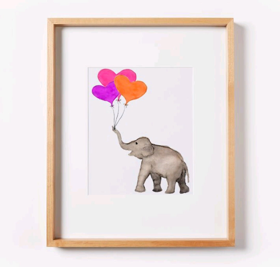 Pure Joy with Orange Balloon Bouquet Print