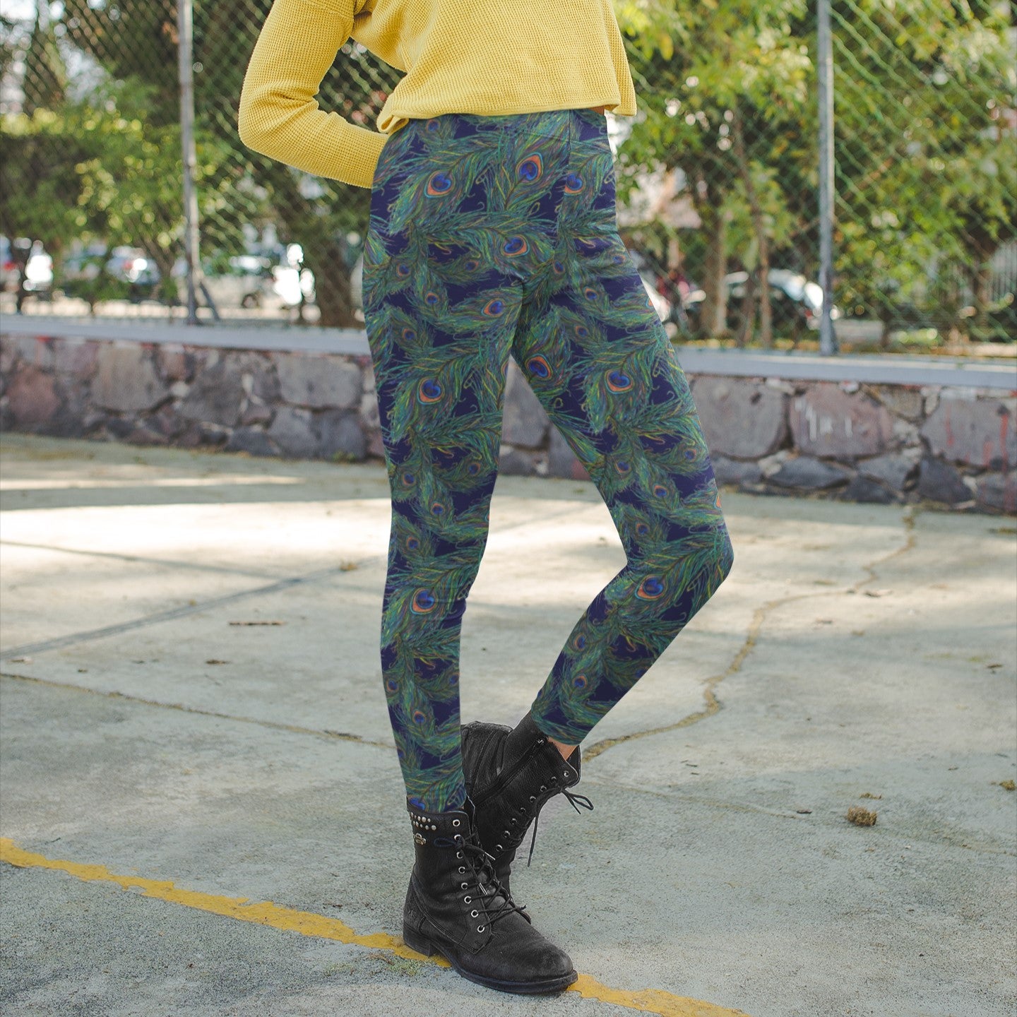Peacock Feather Leggings