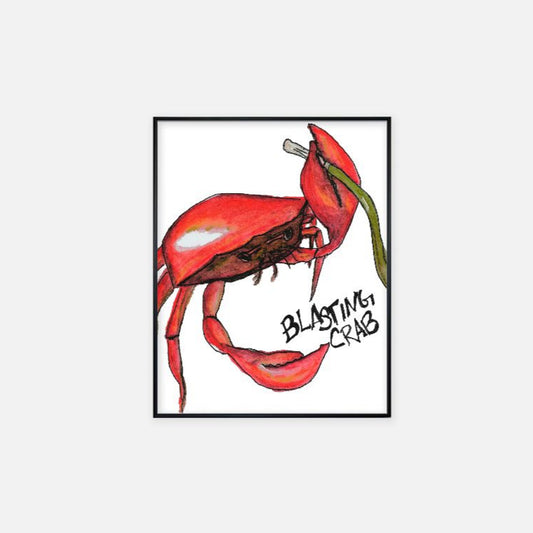 Print (11" x 14") - "Blasting Crab"