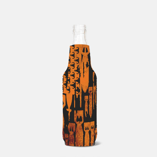 Print On Demand - Bottle Wrap - "EOD Bomb Flag" (Orange on Black)