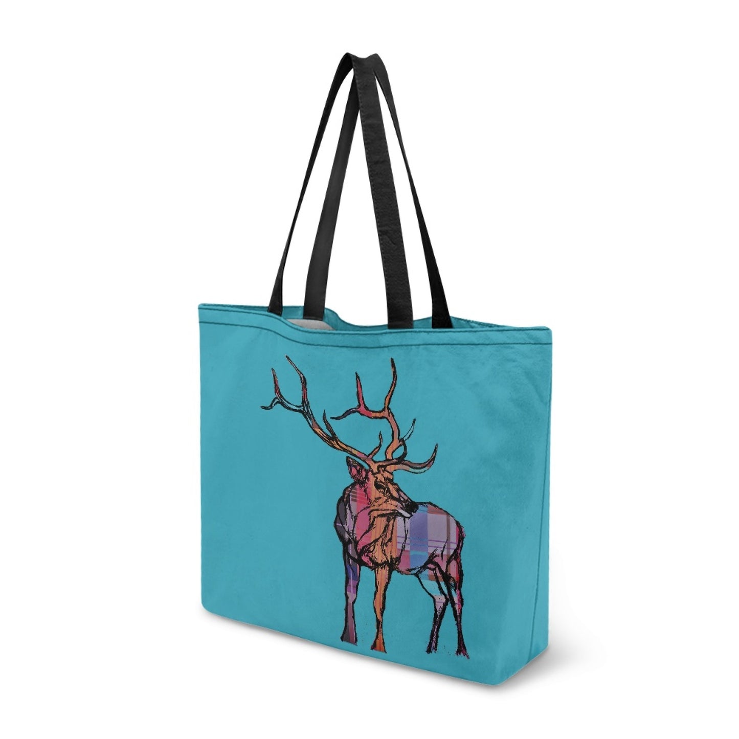 Tote Bag - "Plaid Elk"