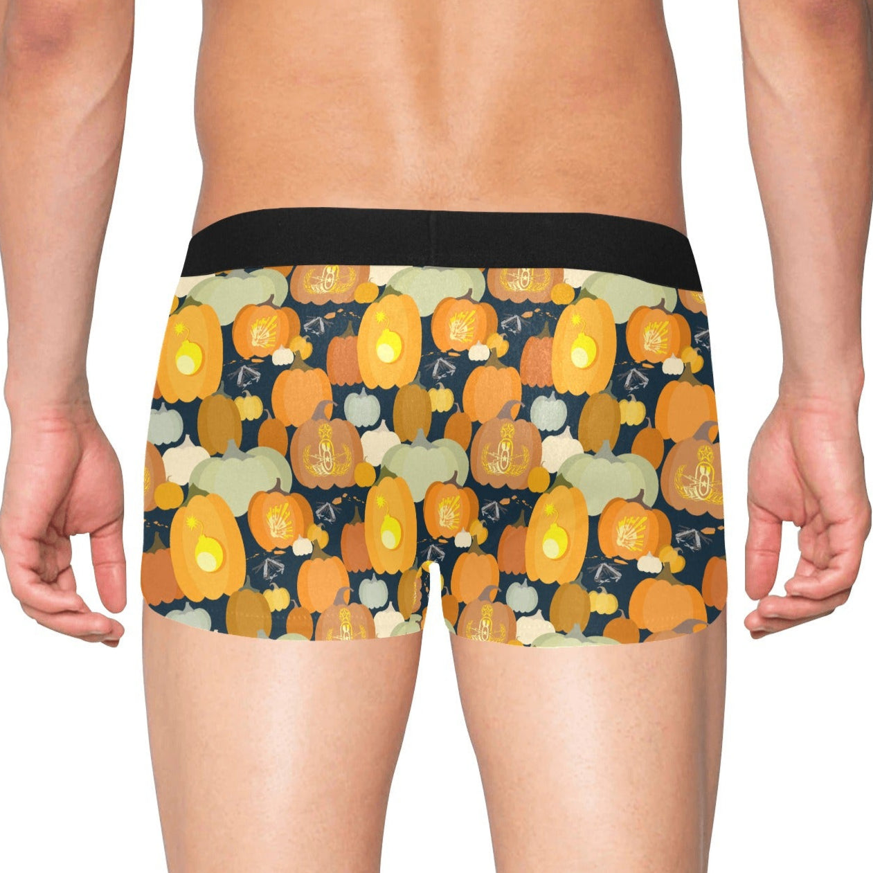 Men's Boxer Briefs with Fly - "E-O-Mother Pumpkin-D"