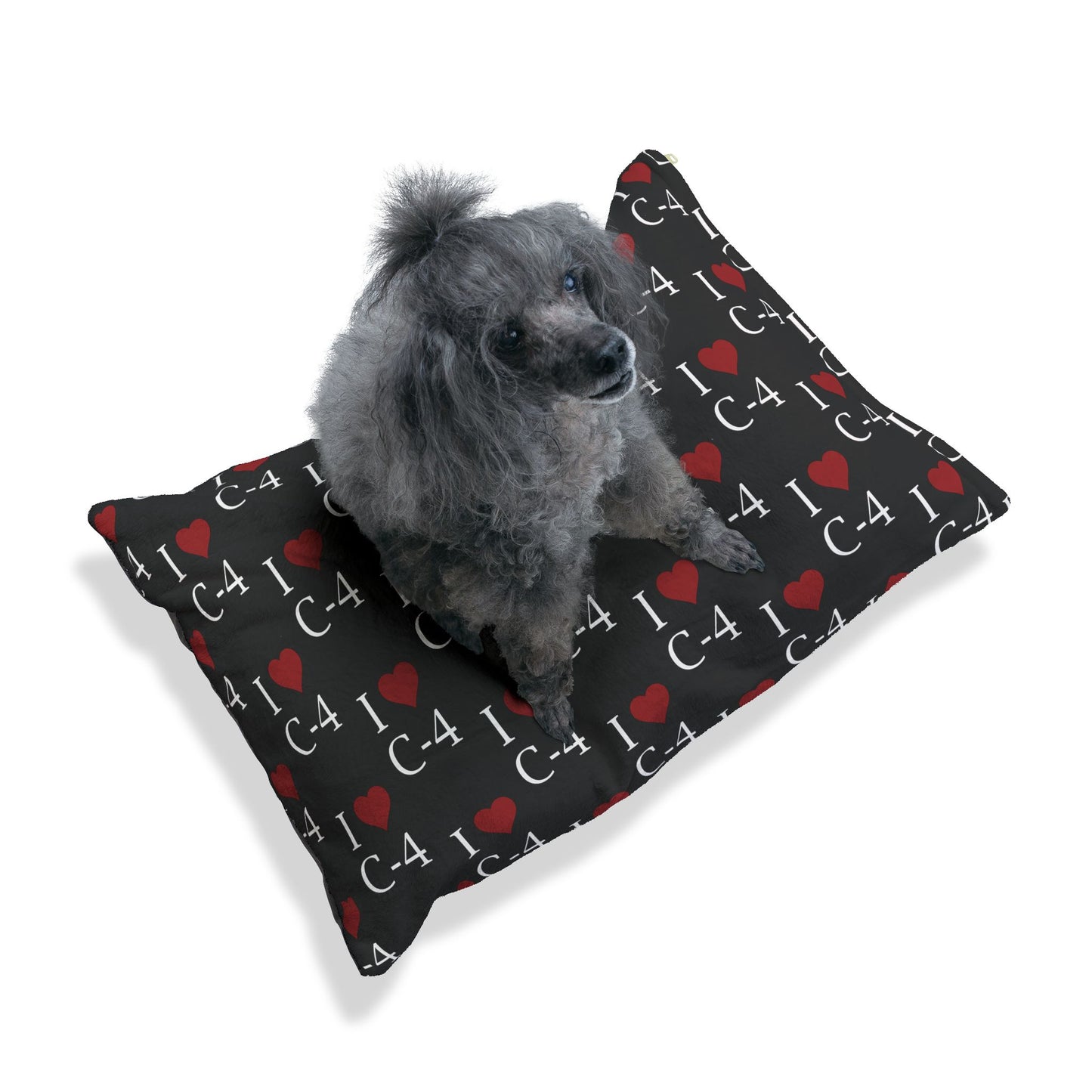 Pet Bed — "I Heart C-4"