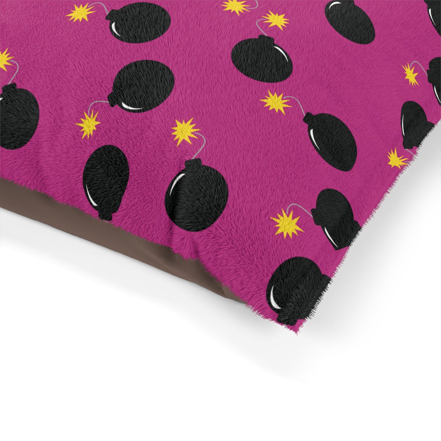 Pet Bed — "Old School Bombs" (Pink)