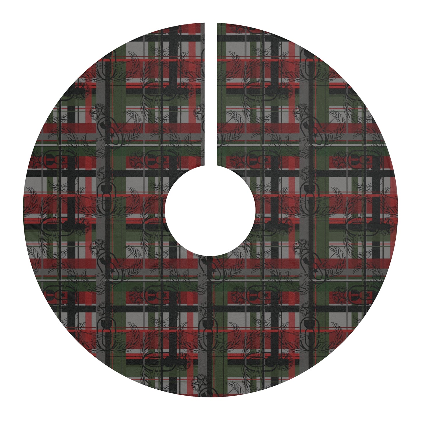 Tree Skirt — "EOD Plaid" (Festive)