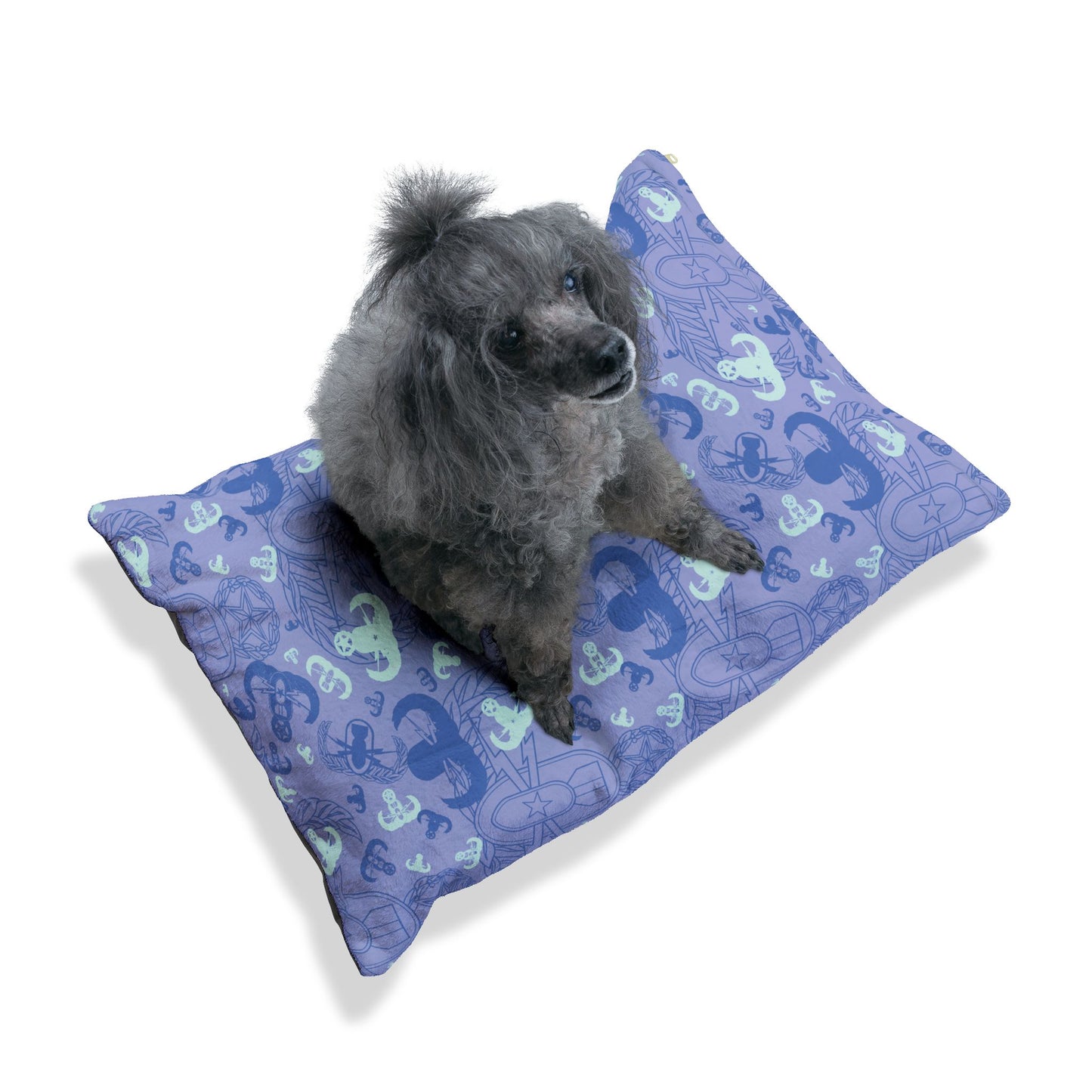 Pet Bed — "EOD Party" (Periwinkle)