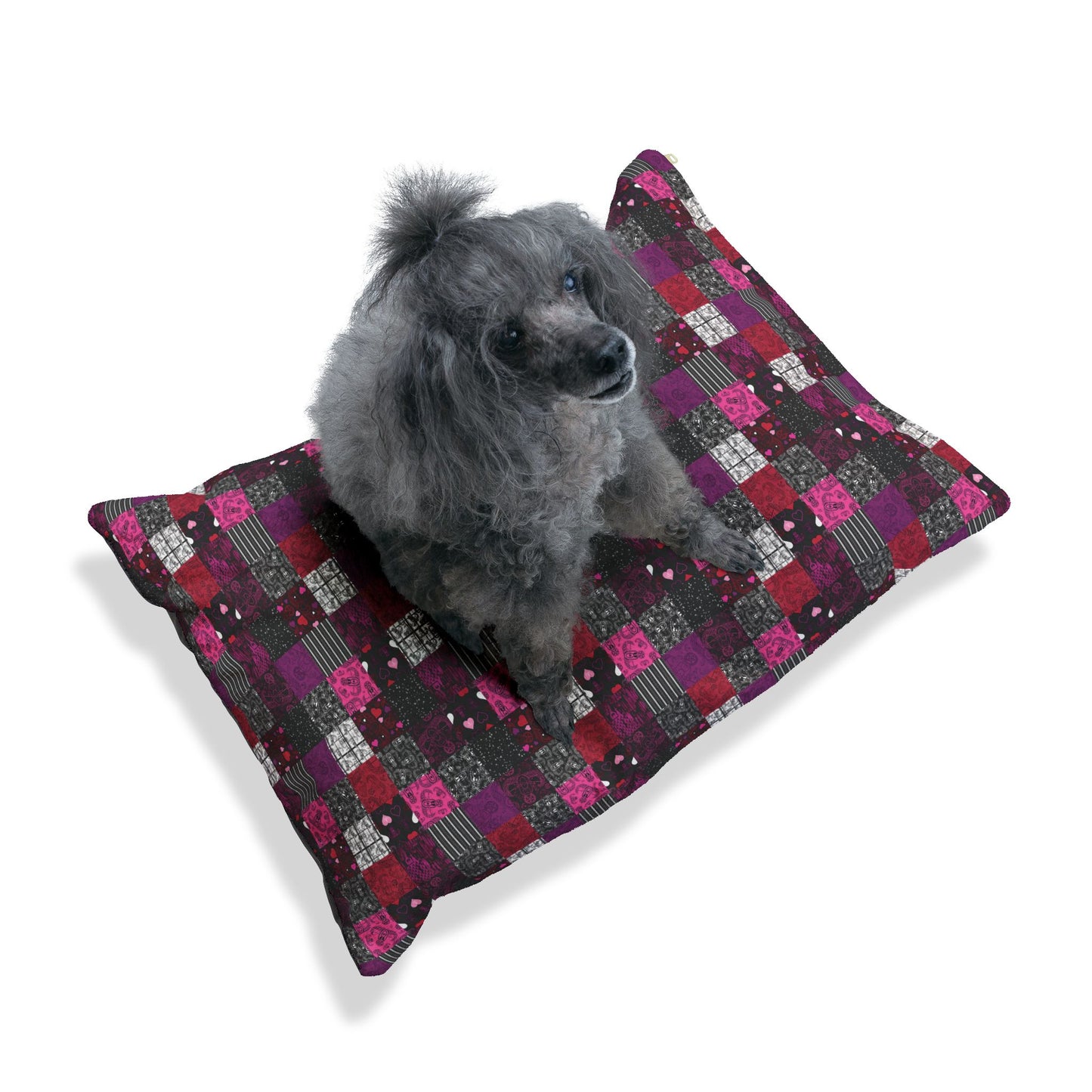 Pet Bed — "EOD Patchwork" (Pinks)