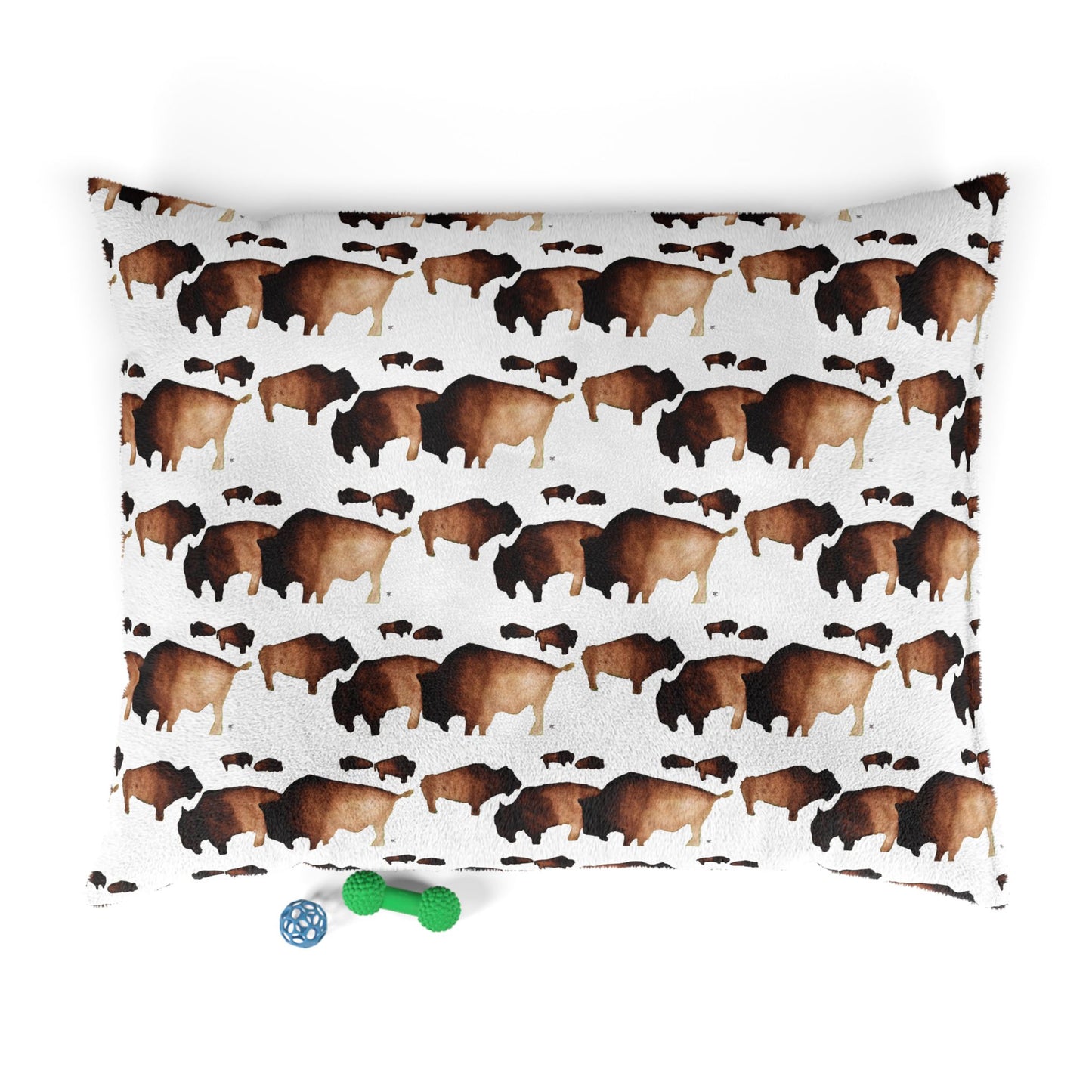 Pet Bed — "Bison Herd"