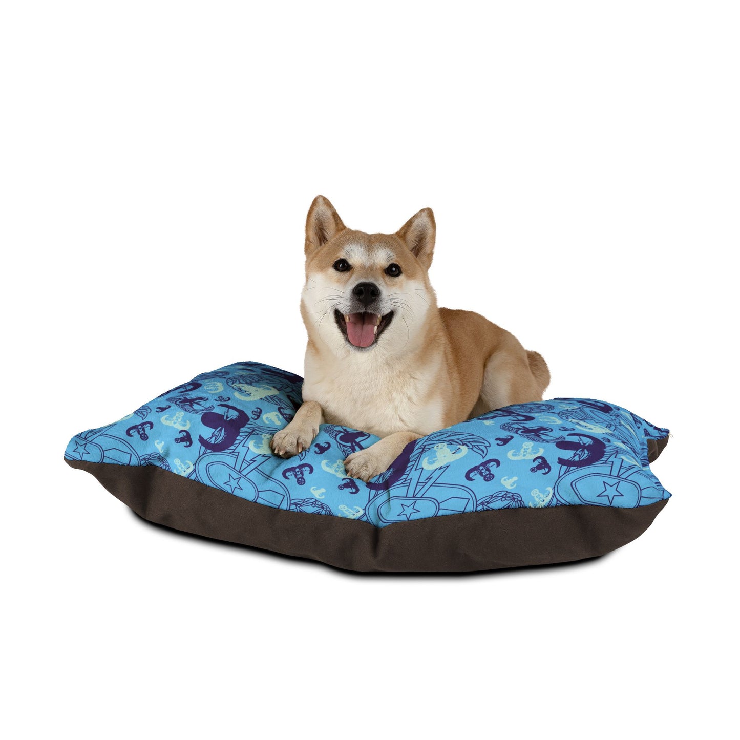 Pet Bed — "EOD Party" (Light Blue)