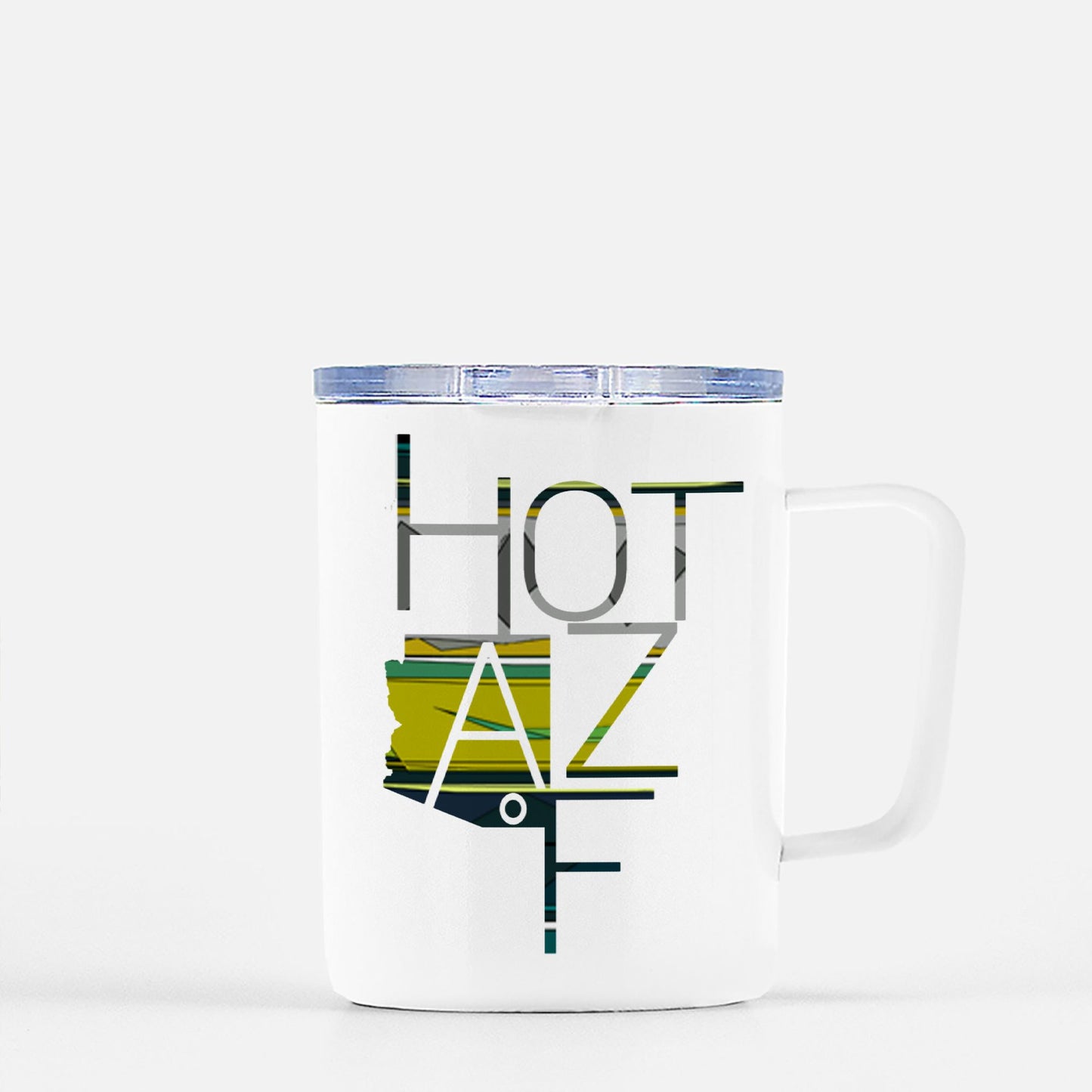 Travel Mug - "Hot AZ F" (Chartreuse)