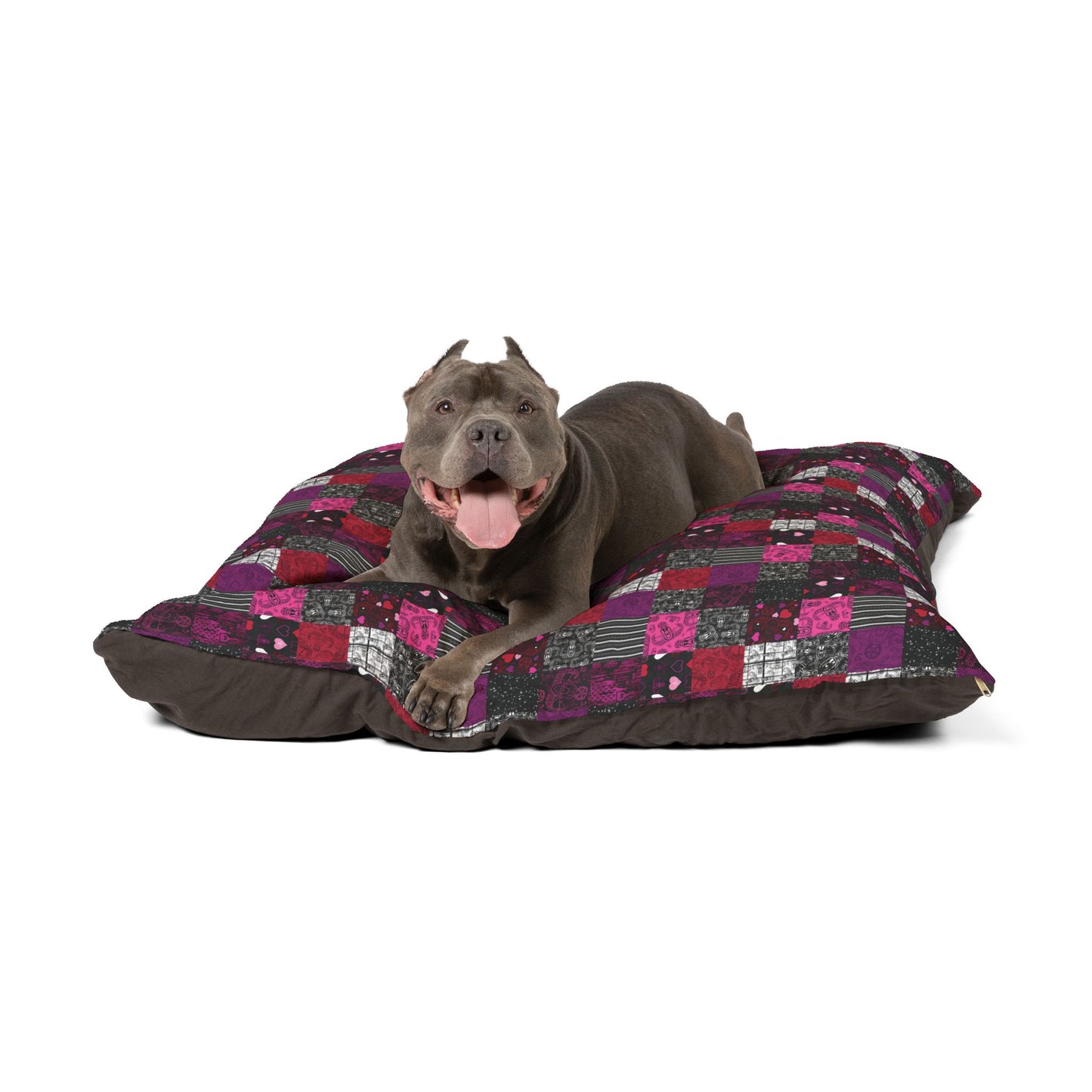 Pet Bed — "EOD Patchwork" (Pinks)
