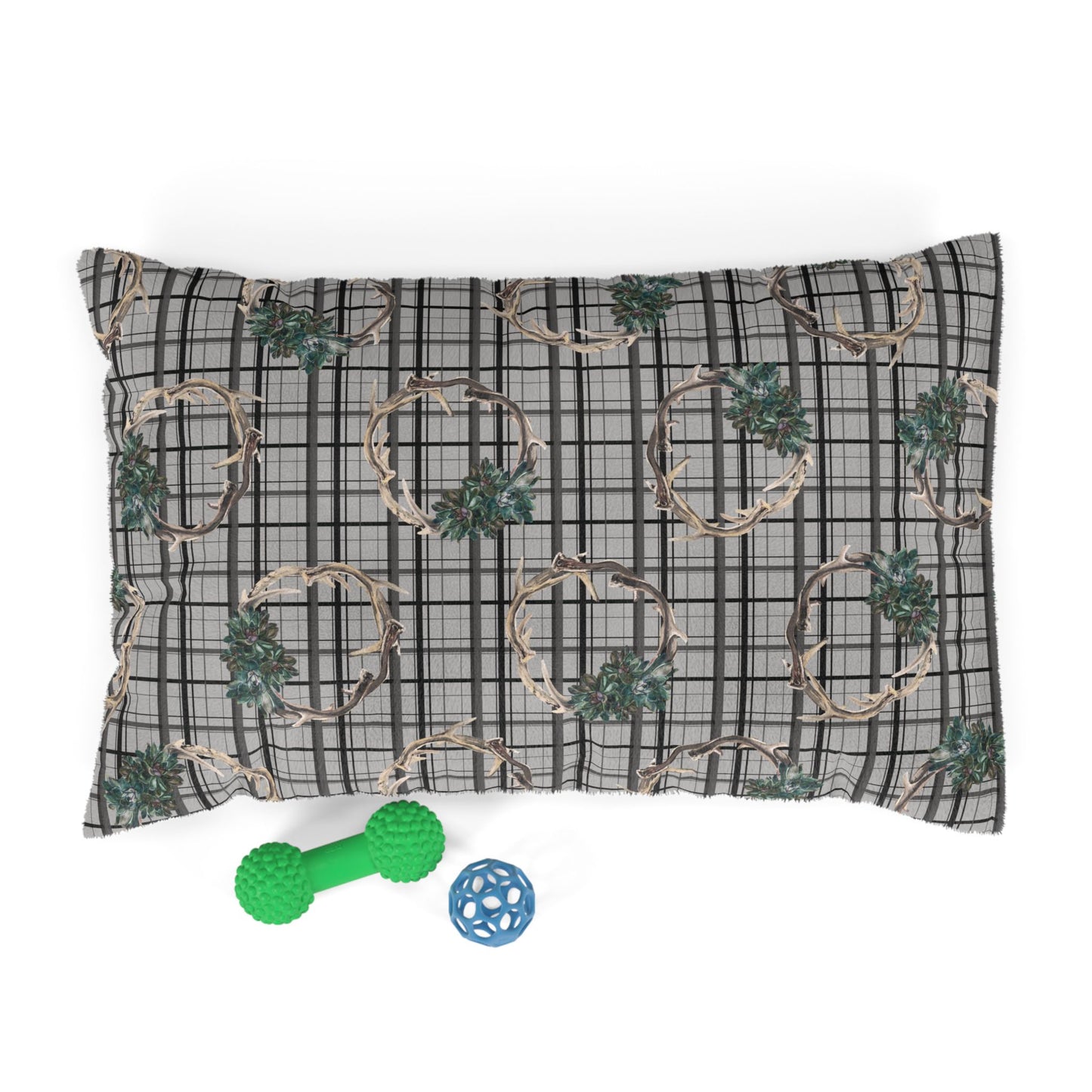 Pet Bed — "Antler Wreath"