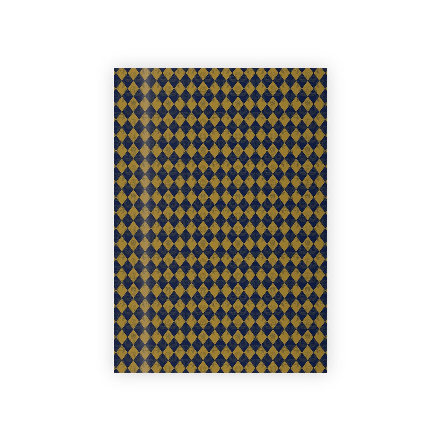 Wrapping Paper - "EOD Harlequin" (Gold & Dark Blue)