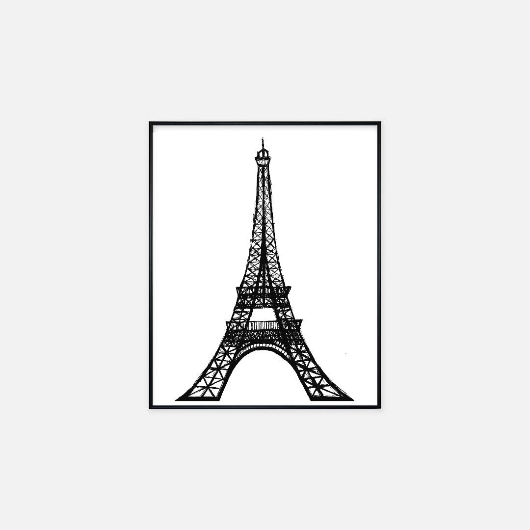 "Eiffel Tower" - Print (16" x 20")