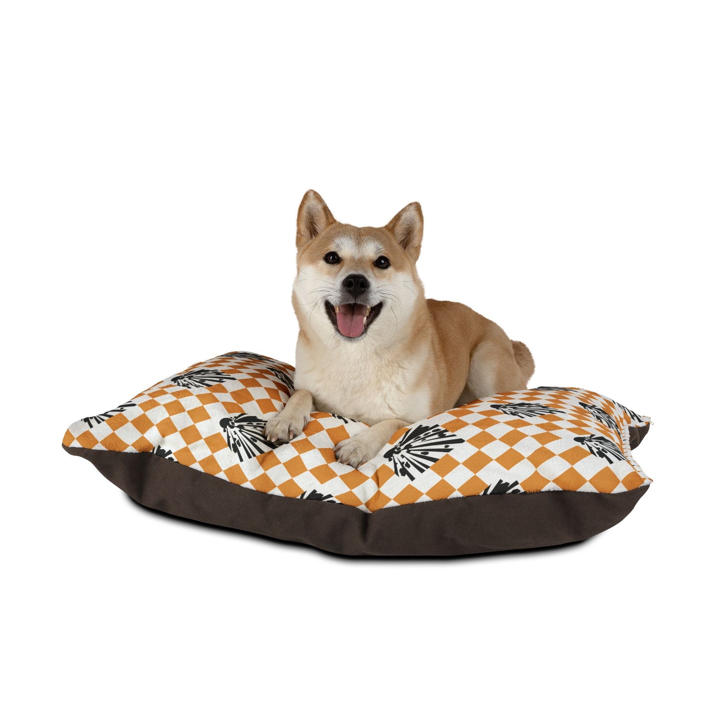 Pet Bed — "Hazard Placard Harlequin"