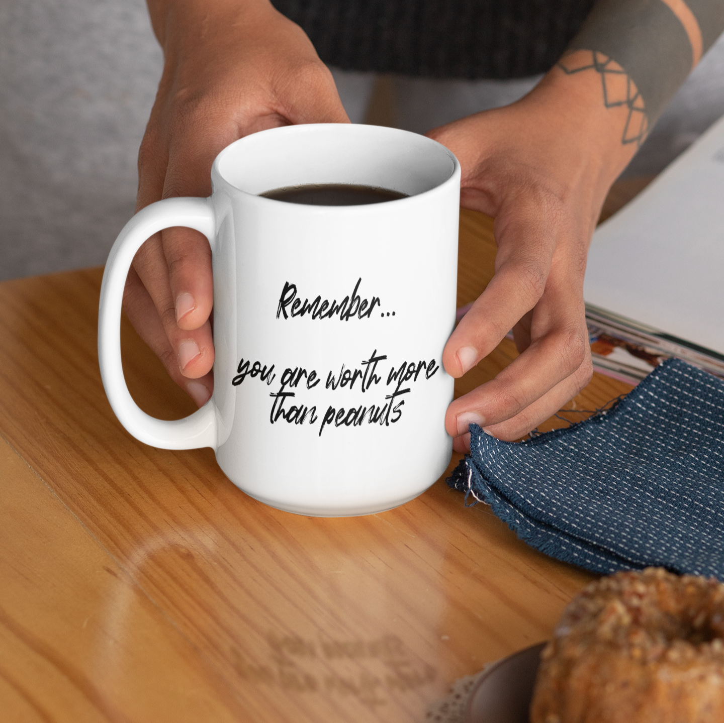 Worth More than Peanuts Elephant Mug